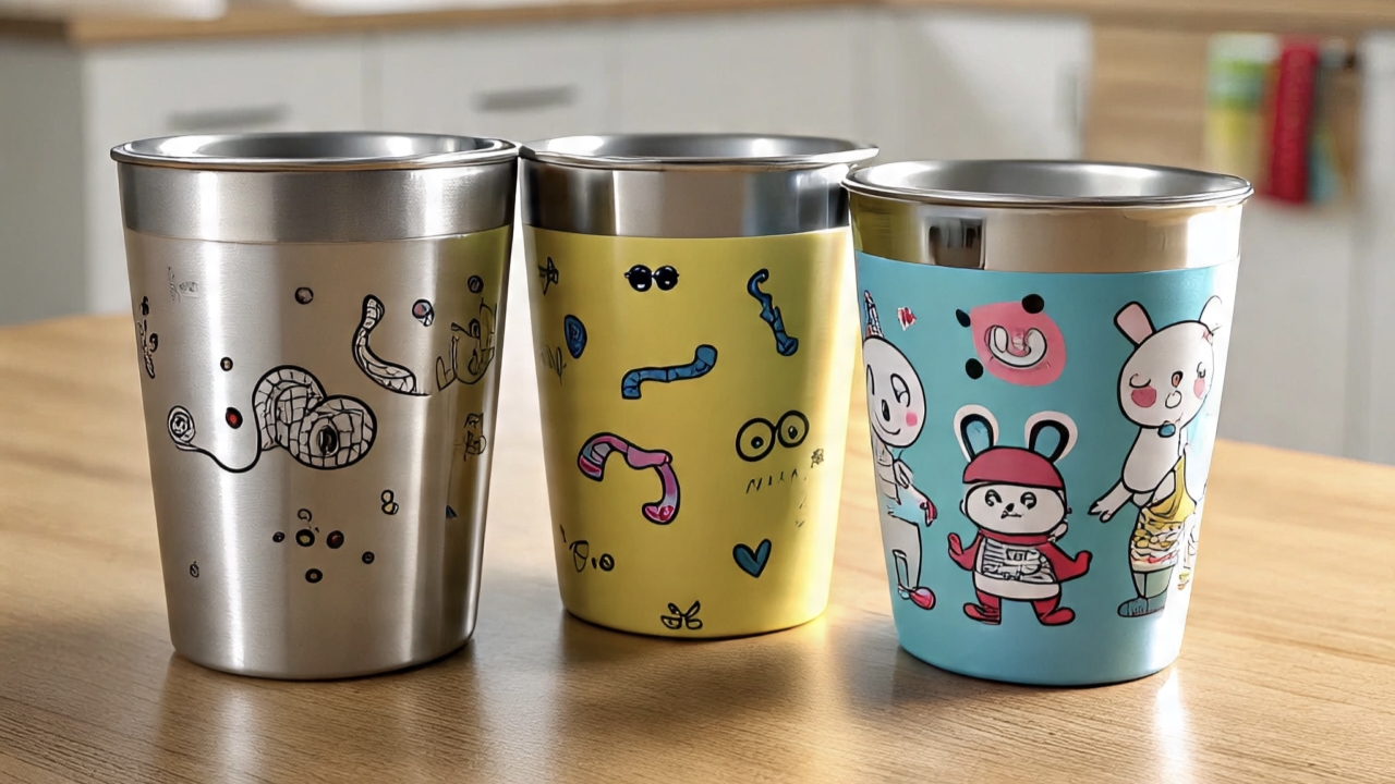 Children’s stainless steel cups