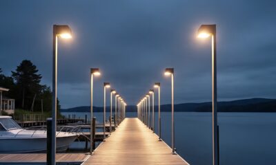 Dock solar lighting