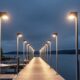 Dock solar lighting