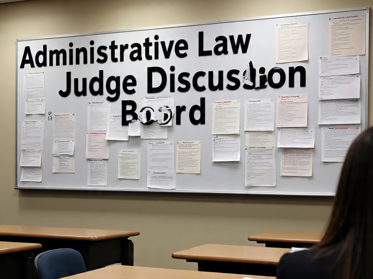 administrative law judge discussion board