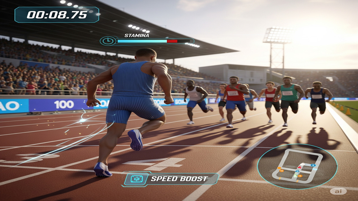 100 meter race game