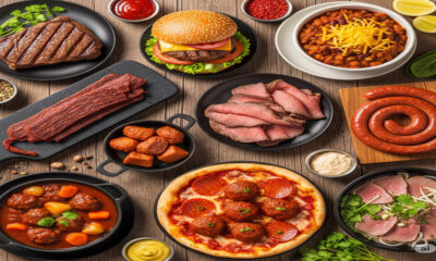 10 food products made from beef