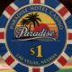 Paradise Hotel Casino Las Vegas Nevada $1 Chip