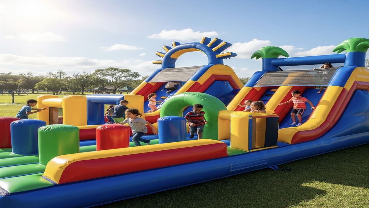 bounce house inflatable bouncer obstacle combo