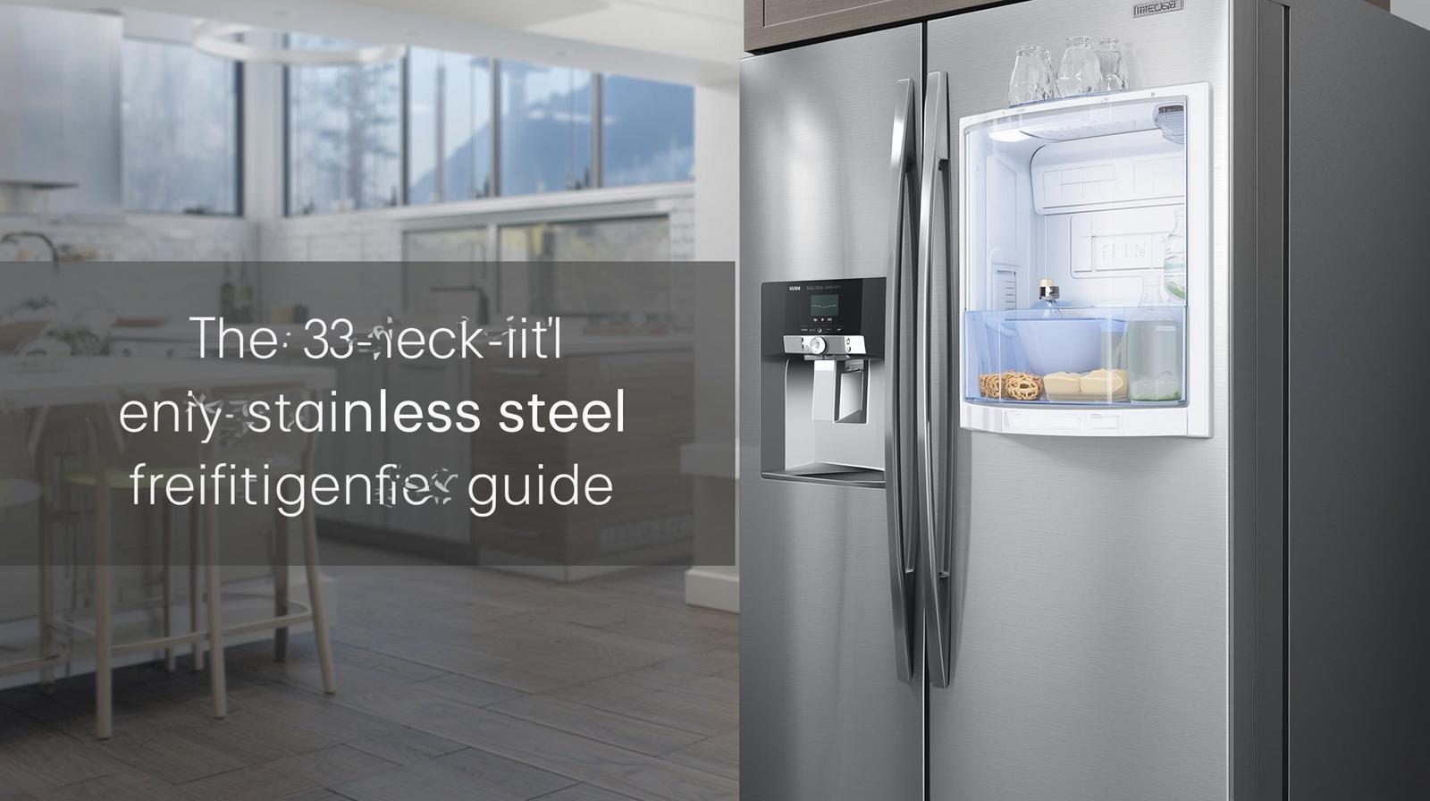 33 inch wide refrigerator with water and ice dispenser