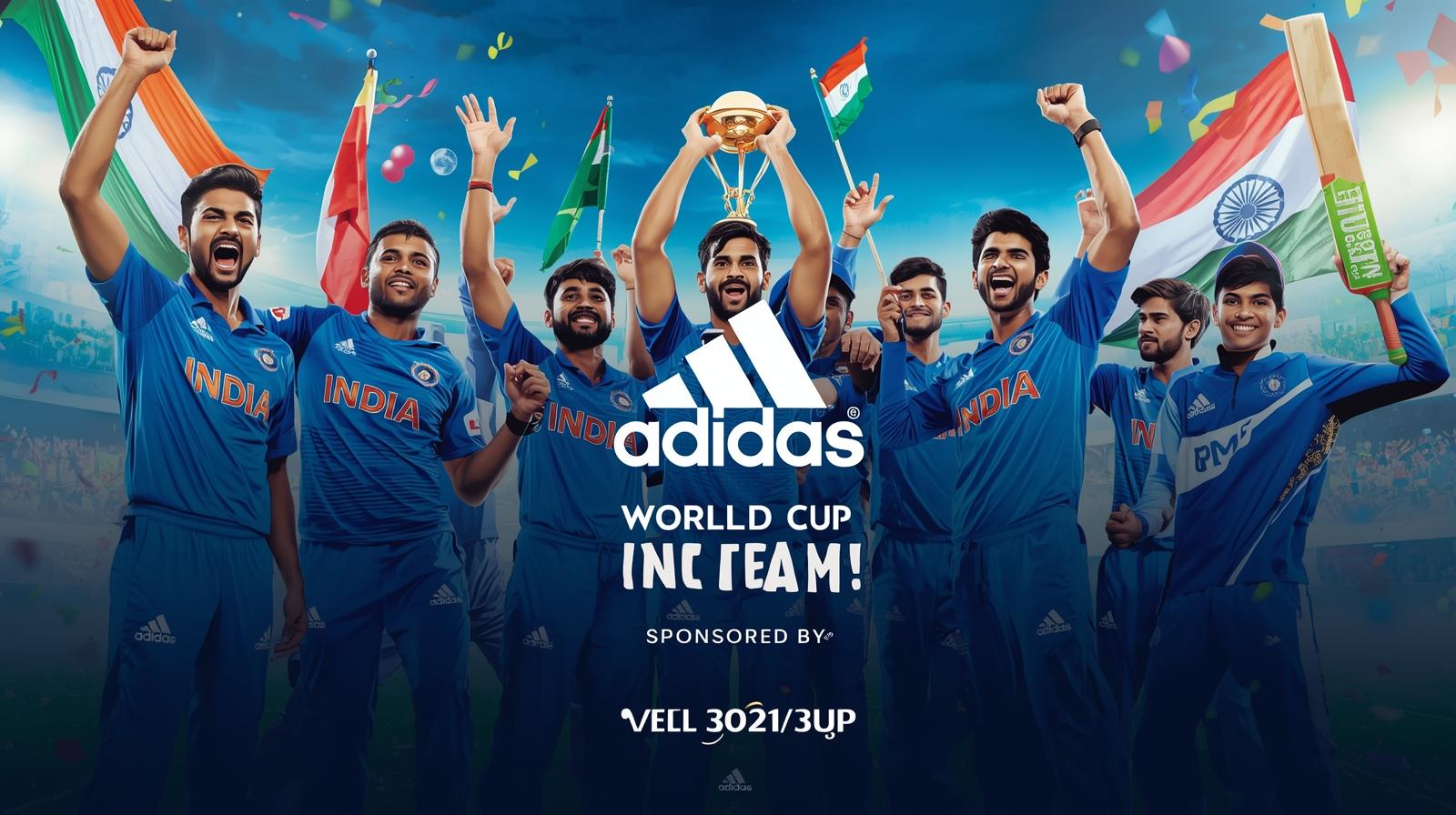 Adidas sponsor Indian cricket team World Cup 2023 month year