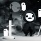 black and white cartoon