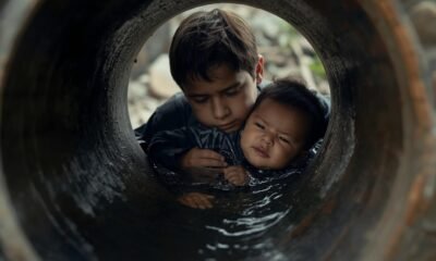 14-Year-Old Kid Saves Baby Down Pipe