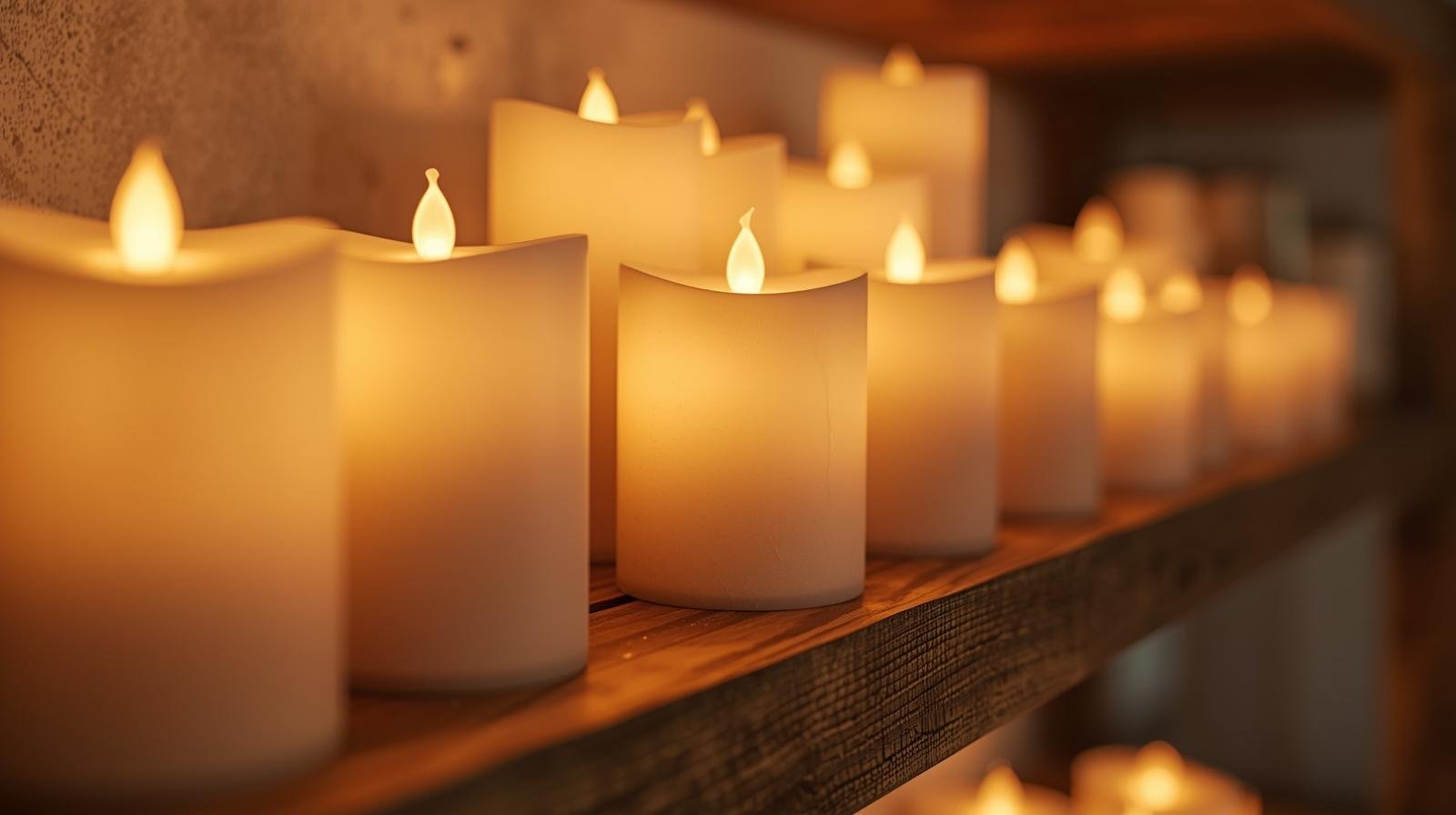 Battery operated candles with timers