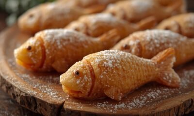 Fish shaped sweet filled treats