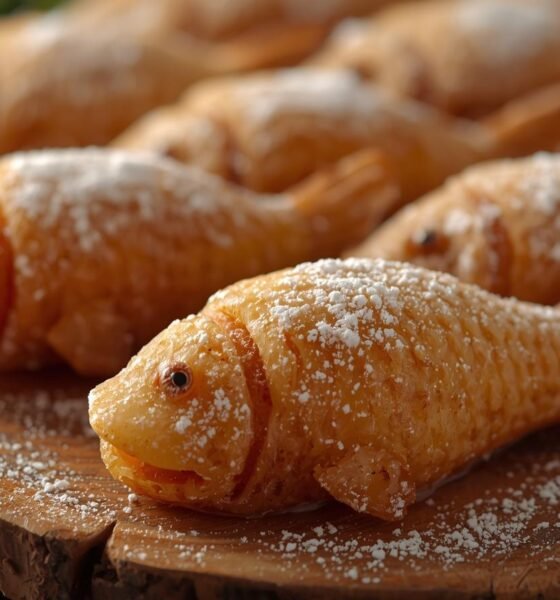 Fish shaped sweet filled treats