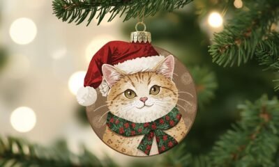 cat Christmas ornament