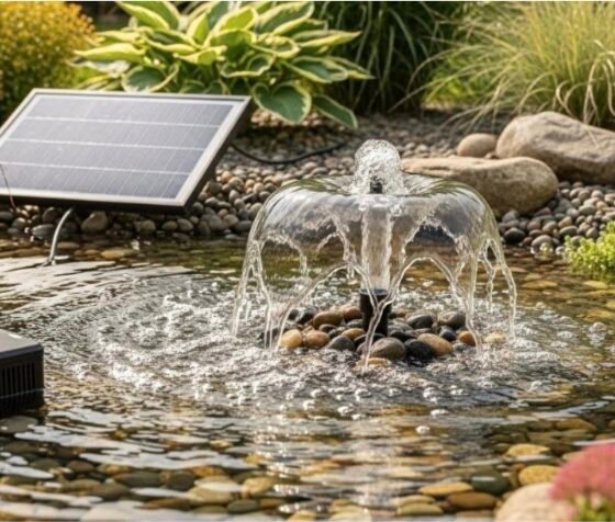 The Complete Guide to Constructing a Fountain With Pump and Modern Pond Solar